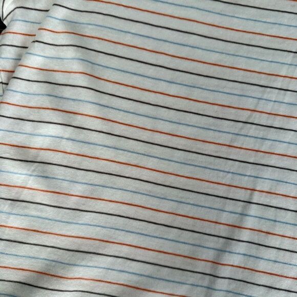 Vince Striped Tee Shirt Large 100% Cotton - Picture 4 of 5